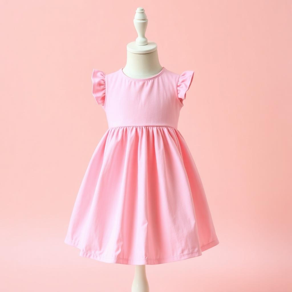 Girls Pink Frock Dress