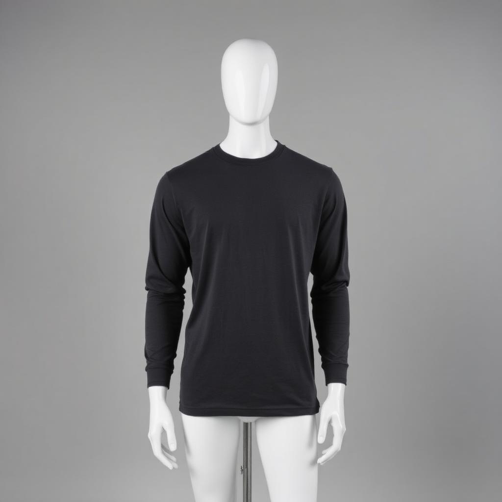 Men Charcoal Full Sleeve T-Shirt