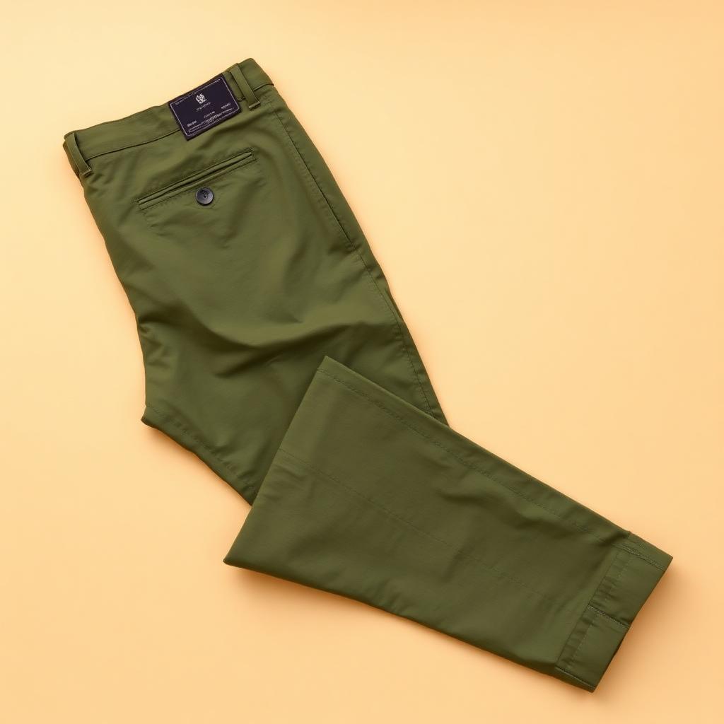 Men Olive Cargo Pants