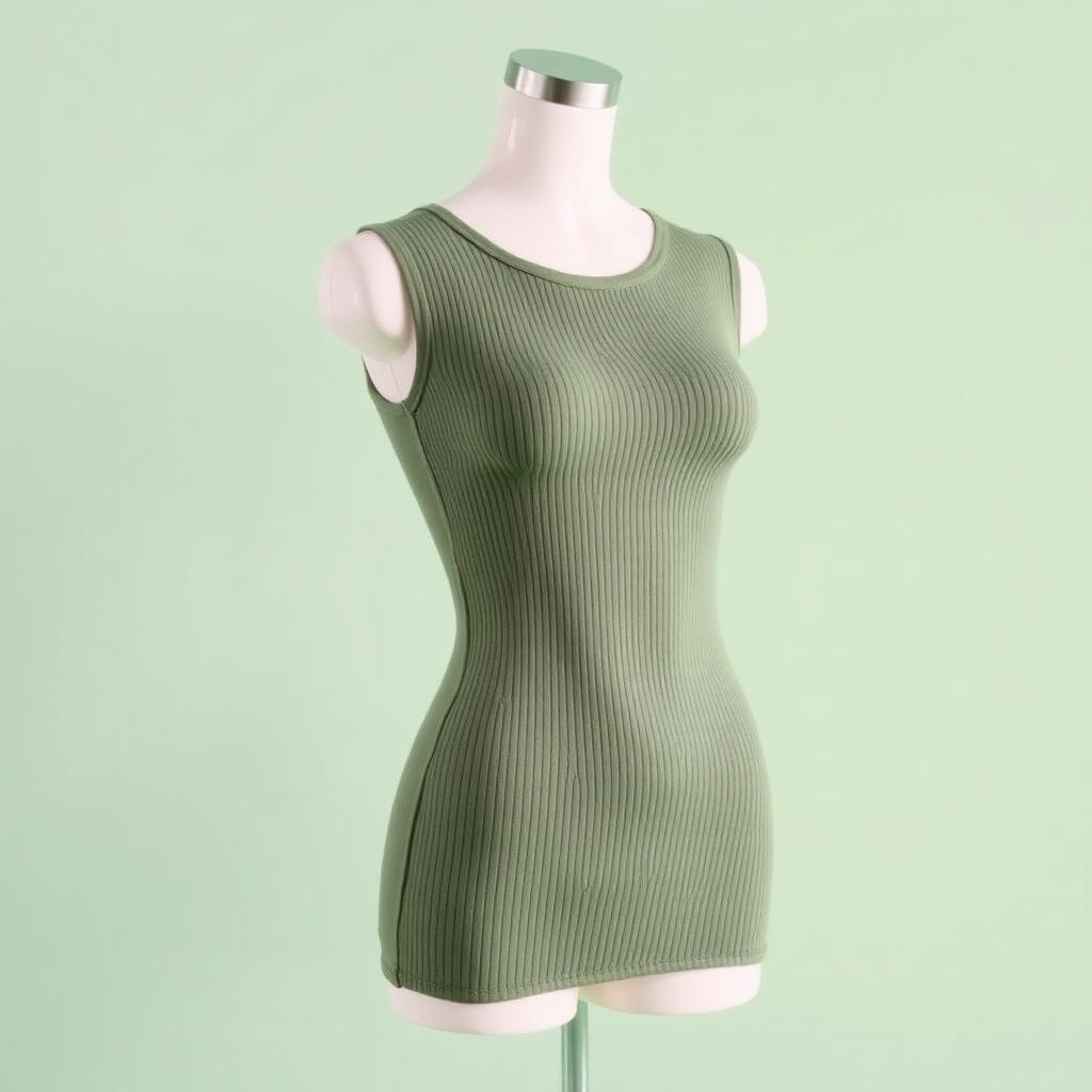 Women Sage Bodycon Top